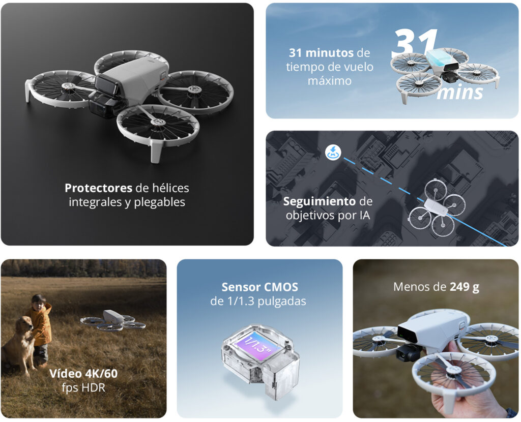 DJI Flip: un dron compacto para creadores y aficionados